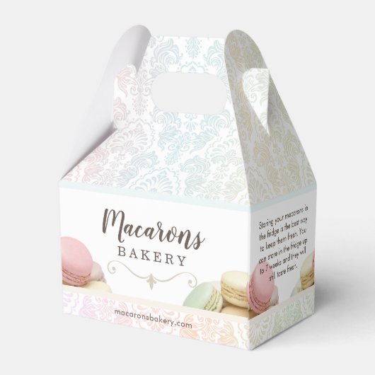 Franse macarons kleine doos bedankdoosjes (Achterkant)