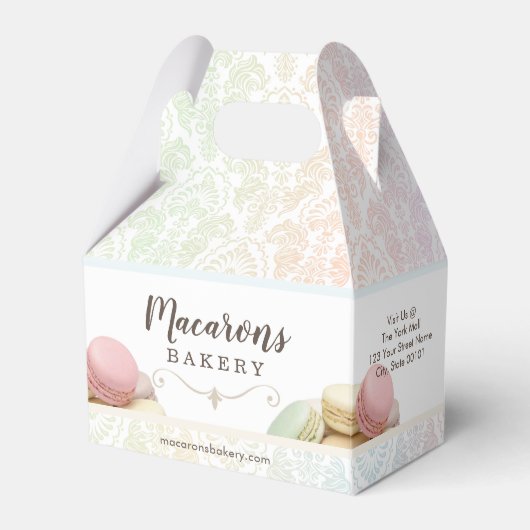 Franse macarons kleine doos bedankdoosjes (Voorkant Zijde)