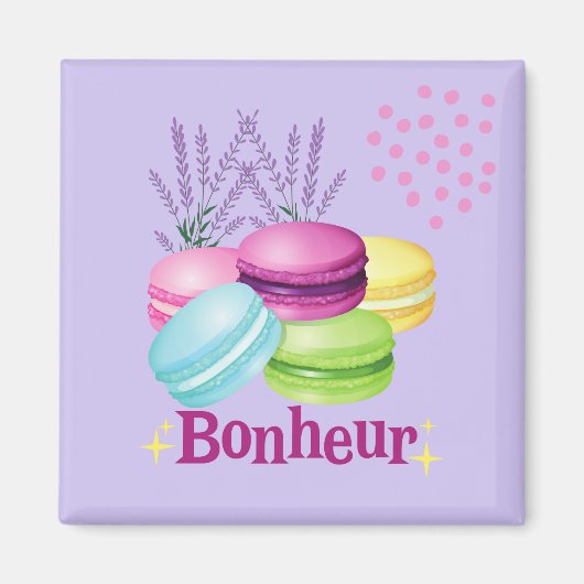 Franse Macarons Magneet (Voorkant)