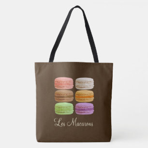 Franse Macarons - meerkleurige pastels Draagtas