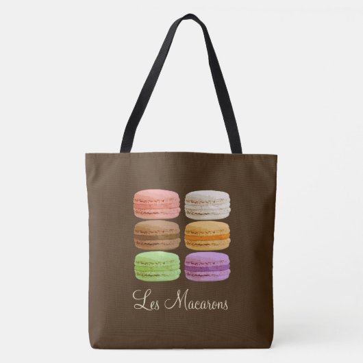 Franse Macarons - meerkleurige pastels Draagtas (Voorkant)