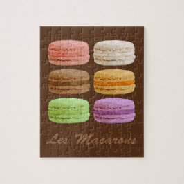 Franse Macarons - meerkleurige pastels Legpuzzel