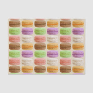 Franse macarons, pastelkleuren tissuepapier
