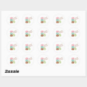 Franse Macarons Ronde Sticker (Vel)