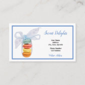 Franse Macaroons Bakery Visitekaartje (Voorkant)