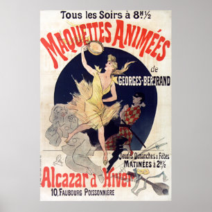  Franse Maquettes Animees Alcazar d'Hiver Poster