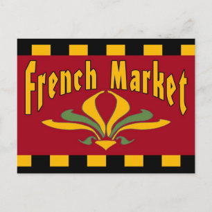 Franse MArket Briefkaart