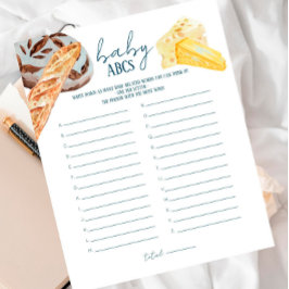 Franse markt - Baby shower Baby ABC's Game