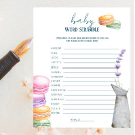 Franse markt - Baby Word Scramble Game