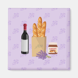 Franse Markt Lavendel Magneet