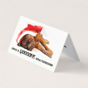 Franse Mastiff Doggo Good Holiday Card Kaart