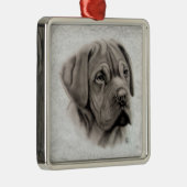 Franse Mastiff Metalen Ornament (Rechts)