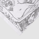 Franse Melk Koe Advertentie  Decoupage Tissuepapier (Detail)