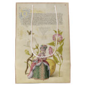 Franse middeleeuwse Dame en Schrijftas Medium Cadeauzakje (Achterkant)