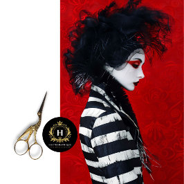 Franse Mime Gestreepte Mode Decoupage Tissuepapier