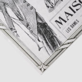 Franse Mode Advertentie Lady Lijst Decoupage Tissuepapier (Detail)