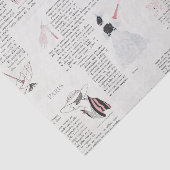 Franse Mode Art Deco Couture  Tissuepapier (Detail)