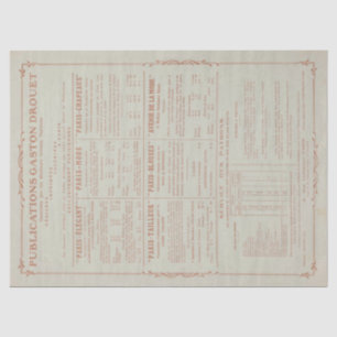 Franse Mode Magazine  groen ontkoppelen Tissuepapier