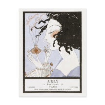 Franse Mode van parfum IllustratioPostcard