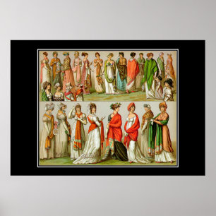 Franse mode vintage poster