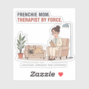 Franse Moeder Therapeut Tegen Wil En Dank Grappig Sticker