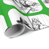 Franse Mondain Duiven 1981 Cadeaupapier (Rol Hoek)