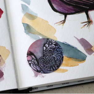 Franse muzieleraar Horn Band Ronde Sticker