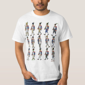 Franse napoleontische maart t-shirt