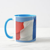 Franse nationale vlag van de Franse patriottische  Mok (Links)