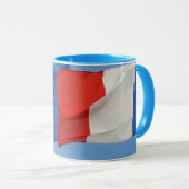 Franse nationale vlag van de Franse patriottische  Mok (Voorkant rechts)