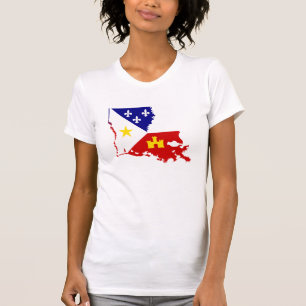 Franse nederzetting Louisiana Acadiana Cajun land T-shirt