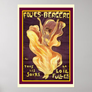 Franse nieuwe Folies Bergere 13 x 19 poster