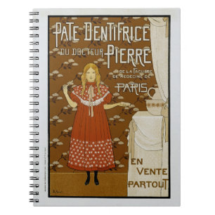 Franse nieuwe tandpasta notitieboek