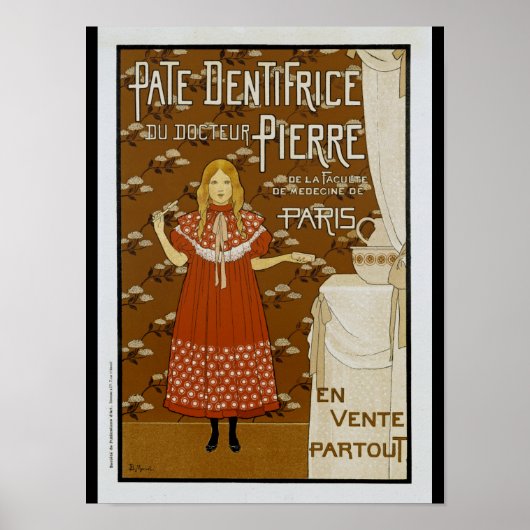 Franse nieuwe tandpasta poster (Voorkant)