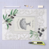 Franse  olijfolie Lijst ontkoppeling Tissuepapier (Craft)