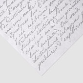 Franse  ontleding van Script Tissuepapier (Detail)