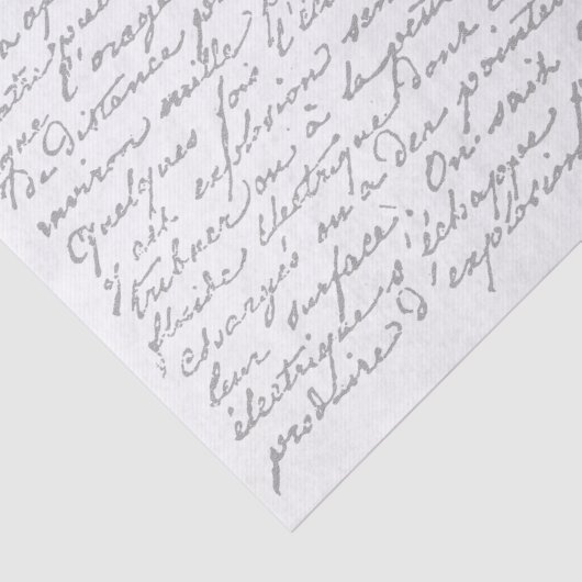 Franse  ontleding van Script Tissuepapier (Detail)