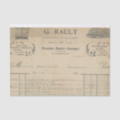 Franse ontvangst tissuepapier (Voorkant)