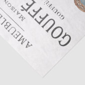 Franse  ontvlechting van meubelreclame tissuepapier (Detail)