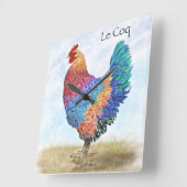 Franse ooster acrylwand vierkante klok (Hoek)