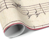 Franse Opera Sheet Music &  Foto GIFT WRAP Cadeaupapier (Rol Hoek)
