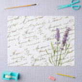 Franse Paarse lavenderventilator voor Manuscript Tissuepapier (Craft)