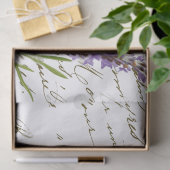 Franse Paarse lavenderventilator voor Manuscript Tissuepapier (Geschenk)