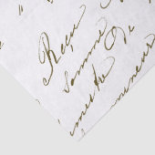 Franse Paarse lavenderventilator voor Manuscript Tissuepapier (Detail)