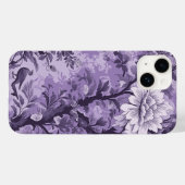 -Franse Paarse Toile Fleurie Case-Mate iPhone Case (Achterkant (horizontaal))