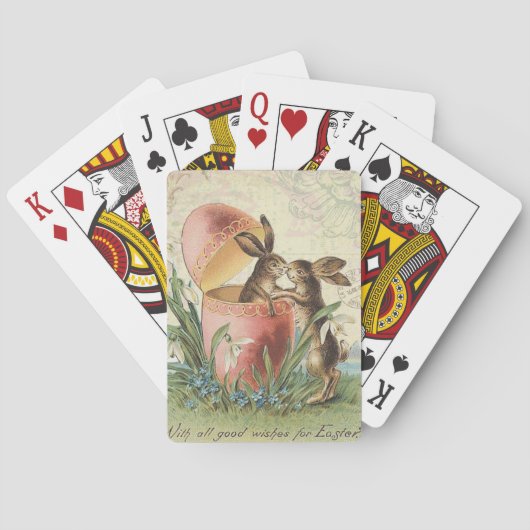  Franse paasbunnies Speelkaarten (Achterkant)