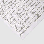 Franse  pagina voor ontkoppeling van het script tissuepapier (Detail)