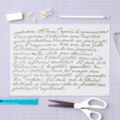 Franse  pagina voor ontkoppeling van het script tissuepapier (Craft)