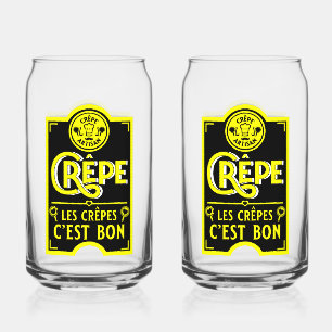 Franse pannenkoeken blikvorm glas