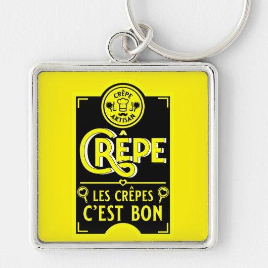 Franse pannenkoeken sleutelhanger (Voorkant)